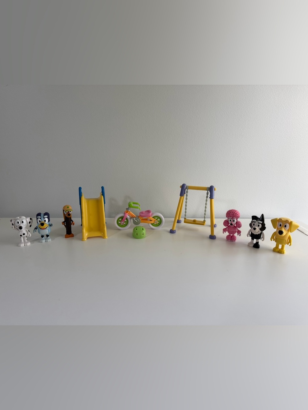 ($20 when you bundle) Bluey and Friends Playground Set and Bluey Bike - used